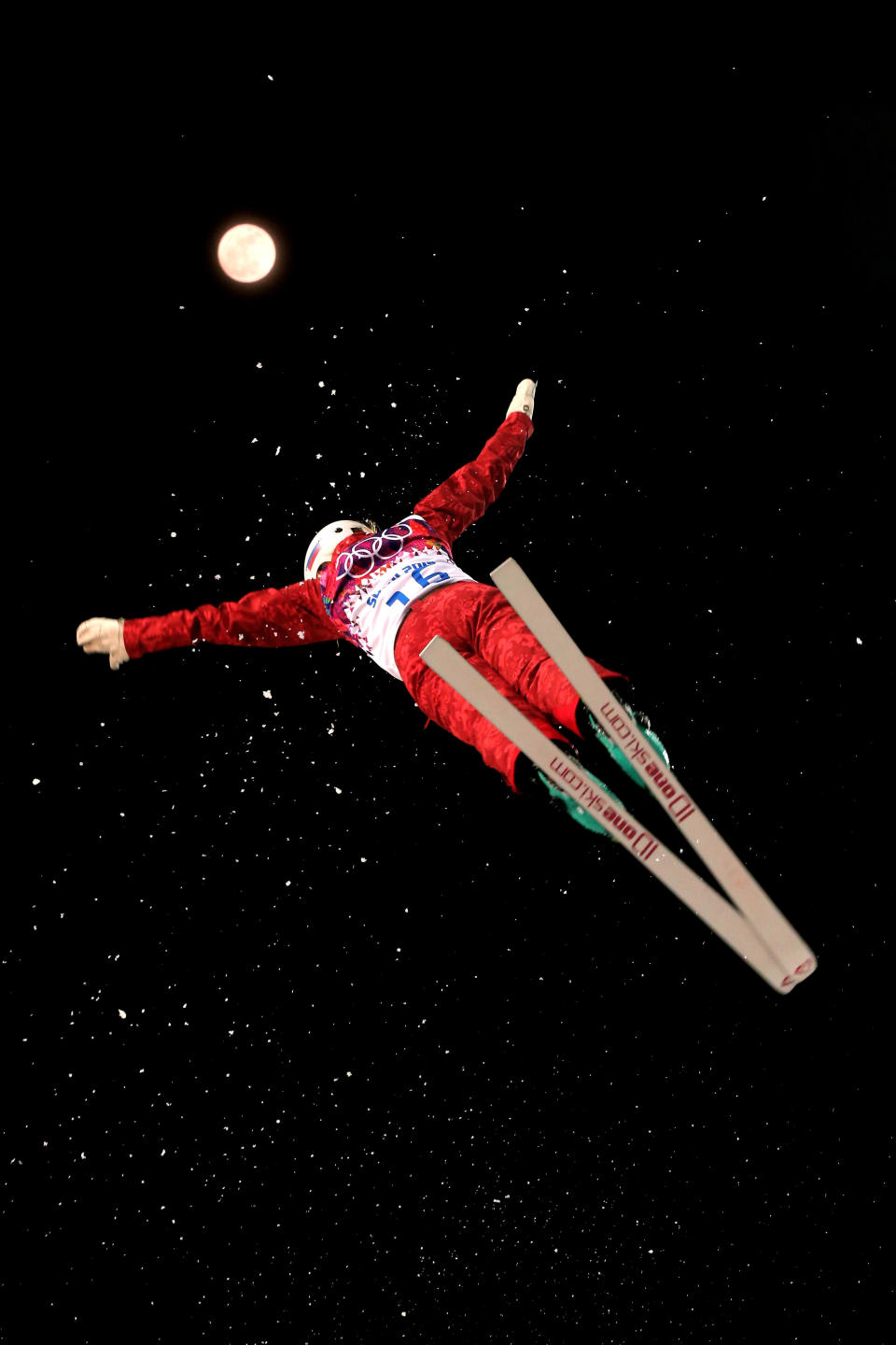 Veronika Korsunova of Russia competes in the Freestyle Skiing Ladies' Aerials Finals during the Sochi 2014 Winter Olympics at Rosa Khutor Extreme Park on February 14, 2014 in Sochi, Russia. 