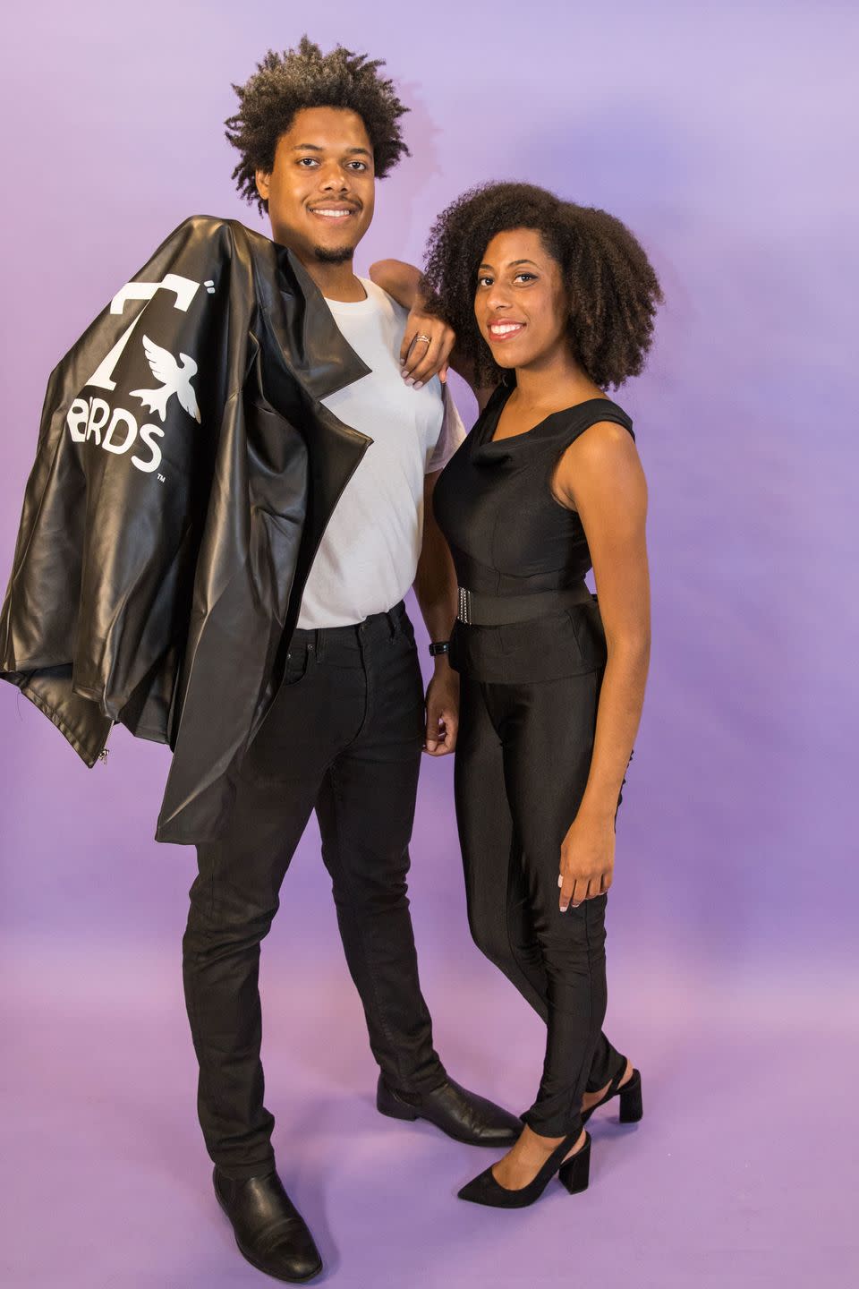 <p>You already found the one that you want, and now it's time to dress them up in their T-Birds best. Show that you're hopelessly devoted to him (and his <em>Grease</em> obsession) in a matching black ensemble. </p><p><a class="link " href="https://www.amazon.com/Ginasy-Leather-Leggings-Stretchy-Waisted/dp/B07FXCX5NJ/?tag=syn-yahoo-20&ascsubtag=%5Bartid%7C10055.g.2625%5Bsrc%7Cyahoo-us" rel="nofollow noopener" target="_blank" data-ylk="slk:SHOP FAUX LEATHER LEGGINGS;elm:context_link;itc:0;sec:content-canvas">SHOP FAUX LEATHER LEGGINGS</a></p><p><a class="link " href="https://www.amazon.com/Rubies-Costume-Co-Grease-T-Birds/dp/B06XR4D2DS/?tag=syn-yahoo-20&ascsubtag=%5Bartid%7C10055.g.2625%5Bsrc%7Cyahoo-us" rel="nofollow noopener" target="_blank" data-ylk="slk:SHOP T-BIRDS JACKET;elm:context_link;itc:0;sec:content-canvas">SHOP T-BIRDS JACKET</a> </p><p><strong>RELATED:</strong> <a href="https://www.goodhousekeeping.com/holidays/halloween-ideas/g29516206/best-tv-movie-character-halloween-costumes/" rel="nofollow noopener" target="_blank" data-ylk="slk:The Best Movie and TV Character Costumes for Halloween;elm:context_link;itc:0;sec:content-canvas" class="link ">The Best Movie and TV Character Costumes for Halloween</a></p>