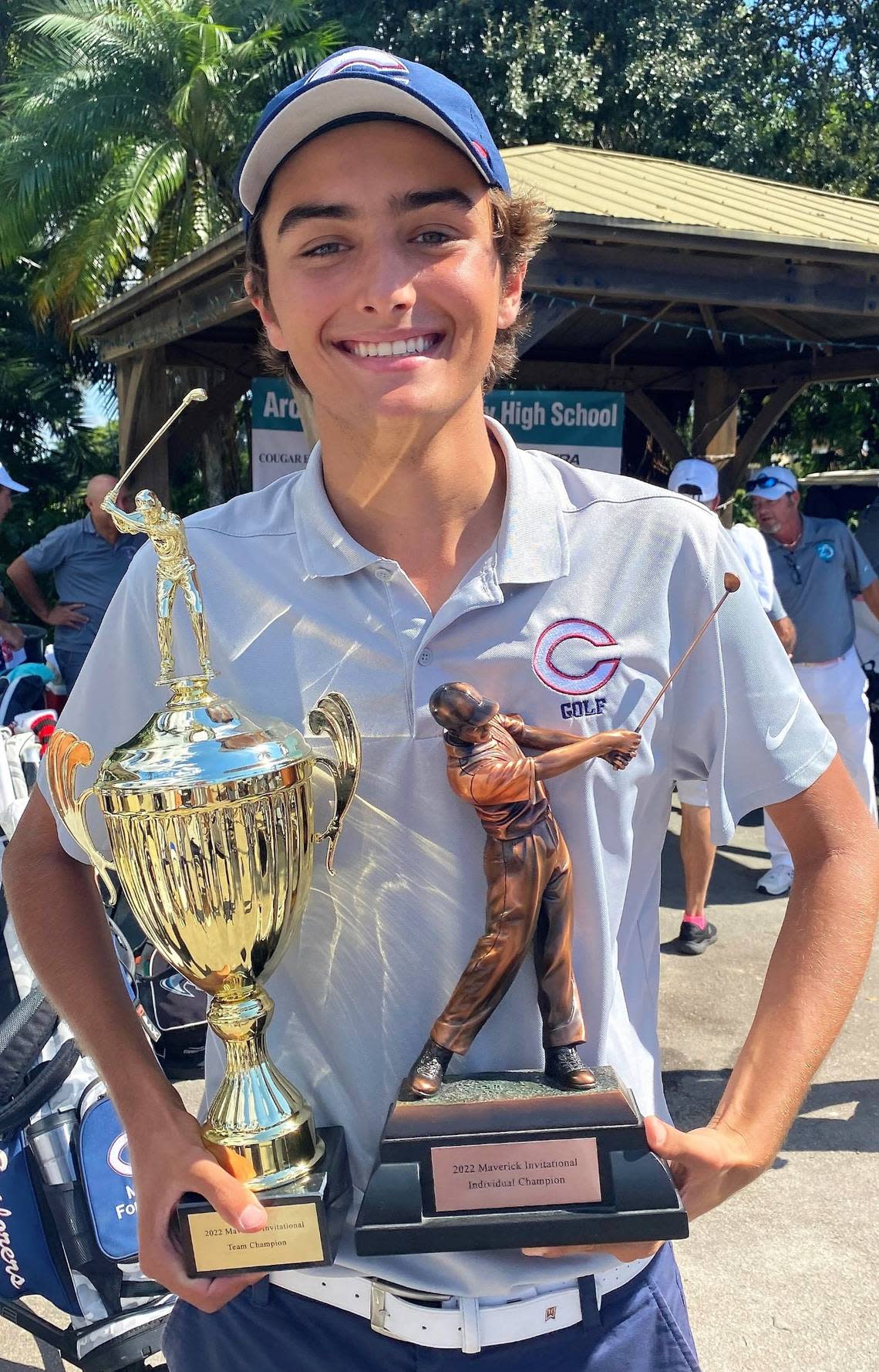 Max Fonseca of Columbus golf won the Maverick Invitational.