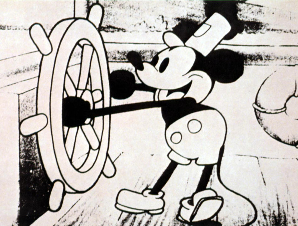 Mickey Mouse in his breakout cartoon, Steamboat Willie. (Photo: © Walt Disney / Courtesy: Everett Collection)
