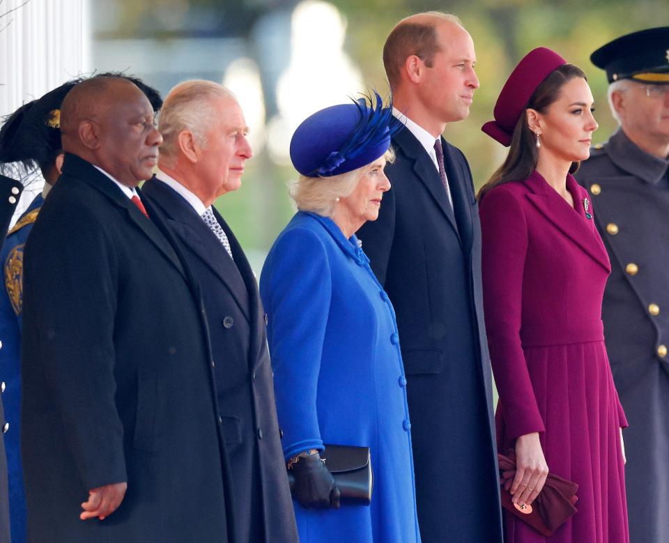 The Princess of Wales carries a Mulberry bag during the state visit of South African president Cyril Ramaphosa - Max Mumby/Indigo/Getty Images