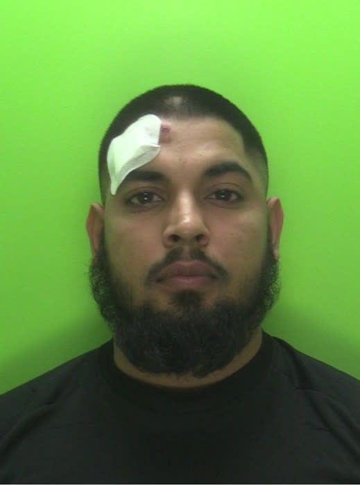 Shoaib Moeen, 25, was jailed for 13 months at Nottingham Crown Court on Wednesday.