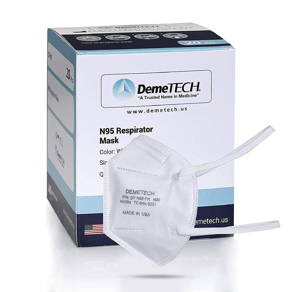 Amazon DemeTECH NIOSH N95 Respirator Face Mask