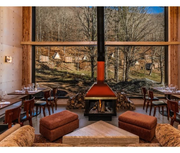 <p>Eastwind Hotels</p><p>This chic refuge opened its doors in January 2023, and it’s no surprise a steady stream of savvy visitors have since made their way to the latest Eastwind outpost in Ulster County. Behold the soothing Scandinavian design inspiration, along with a sauna, fire pit, complimentary bike rentals, and a soon-to-open spa. Here, you can stay in a variety of room types or those newly trendy wooden A-frame, freestanding cabins. </p><p>You’re a hop, skip, and a shoelace tie away from the McKenley Hollow Trailhead and the main pavilion’s restaurant <a href="https://www.eastwindhotels.com/dandelion" rel="nofollow noopener" target="_blank" data-ylk="slk:Dandelion;elm:context_link;itc:0;sec:content-canvas" class="link ">Dandelion</a>, which is at the ready when you need some R&R—or a stiff Taconic Negroni or heady Catskill Brewery IPA (Athletic Brewing NA beer is on offer, too, for those who prefer to unwind sans alcohol). If you’re craving some tasty ‘cue, be sure to come on Wednesdays for barbecue night. Otherwise, expect fare like honey butter cornbread, a dandelion greens salad, and more of that steelhead trout.</p><p>[From $279, Lushna cabins from $359; <a href="https://www.eastwindhotels.com/oliverea-valley" rel="nofollow noopener" target="_blank" data-ylk="slk:eastwindhotels.com;elm:context_link;itc:0;sec:content-canvas" class="link ">eastwindhotels.com</a>]</p>