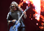 <p>NEW ORLEANS, LA – OCTOBER 28: Dave Grohl of Foo Fighters performs during the 2017 Voodoo Music + Arts Experience at City Park on October 28, 2017 in New Orleans, Louisiana. (Photo by Tim Mosenfelder/Getty Images) </p>