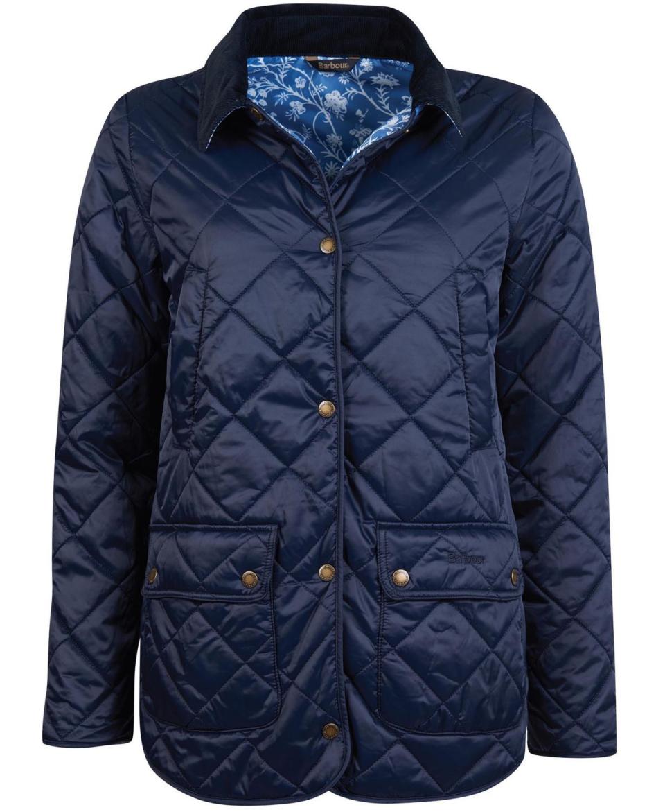 2) Laura Ashley Spruce Quilted Jacket