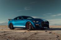 <p>Ford has yet to confirm how much horsepower <a rel="nofollow noopener" href="https://www.caranddriver.com/news/a25862095/2020-ford-mustang-shelby-gt500-photos-info/" target="_blank" data-ylk="slk:the latest Mustang Shelby GT500;elm:context_link;itc:0;sec:content-canvas" class="link ">the latest Mustang Shelby GT500</a> will have, but considering it has been guaranteed to make "more than 700 horsepower," does the specific number really matter? Surely Mopar fans are eagerly awaiting confirmation that their beloved Hellcat-powered Dodges will outgun the Shelby, but the Mustang's performance mission has little to do with drag-strip shenanigans. </p>