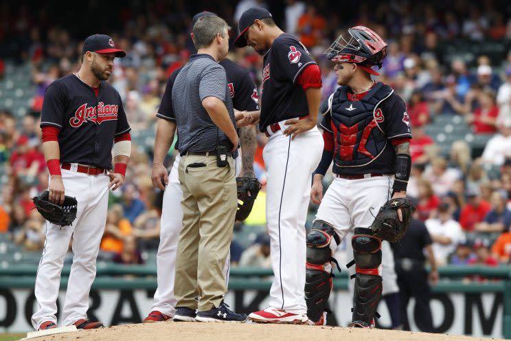 Losing Carlos Carrasco hurt, but it led to one of Cleveland's biggest wins of the year. (Getty Images/David Maxwell)