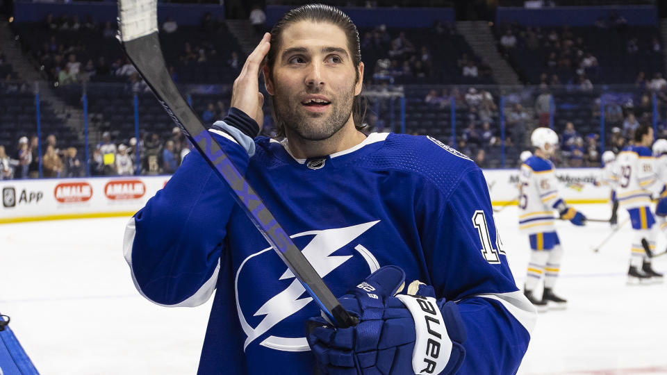 Pat Maroon has turned Jack Edwards' negative comments into a positive. (Photo by Mark LoMoglio/NHLI via Getty Images)