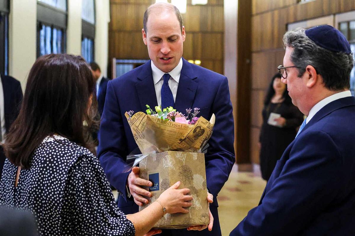 Prince William Accepts Flowers for Kate Middleton as He Returns to Duty  After Pulling Out of Service