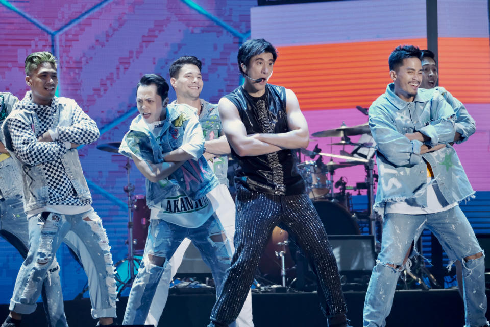 Wang Leehom performs in Singapore on 5 January