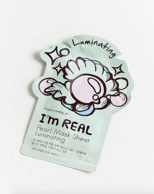 These popular sheet masks by TONYMOLY are formulated with natural ingredients that brighten, tighten, and hydrate. Just lay the sheet on your skin, let it absorb, and rub the rest in when done! Get it <a href="https://www.urbanoutfitters.com/shop/tonymoly-im-real-mask-sheet?category=korean-beauty-products&amp;color=017" target="_blank">here</a>.