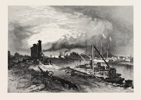 A sketch of the Welland Canal - Credit: GETTY