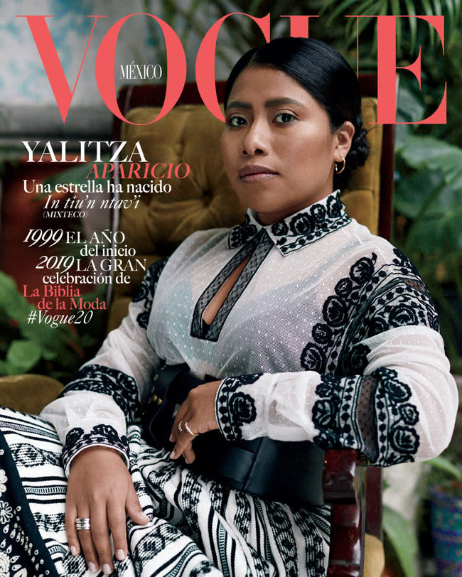 Yalitza Aparicio, en ‘Vogue México’. Foto: Huffingtonpost México