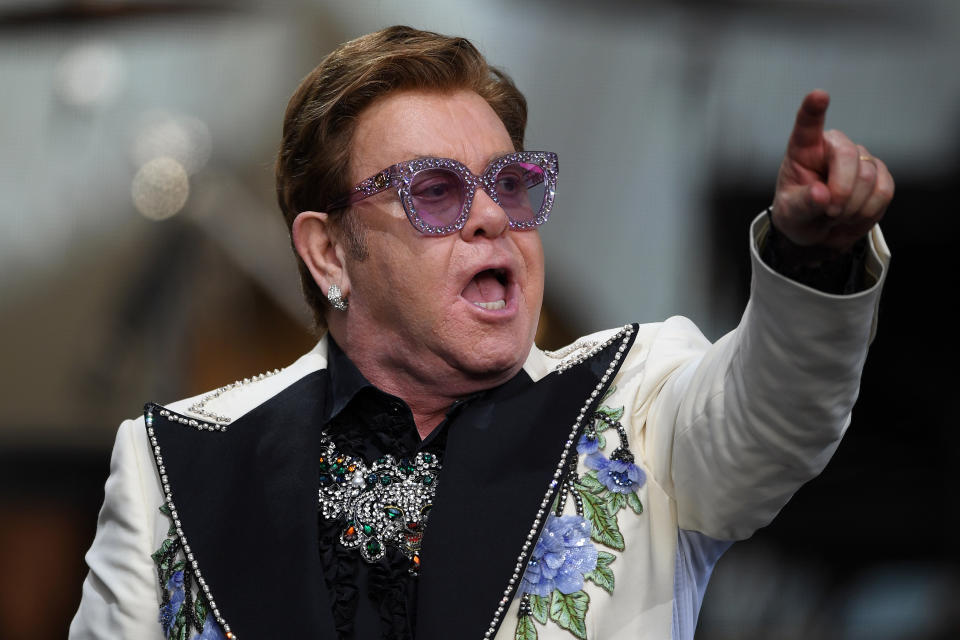 Elton John performs at Mission Estate on February 06, 2020 in Napier, New Zealand. (Photo by Kerry Marshall/Getty Images)