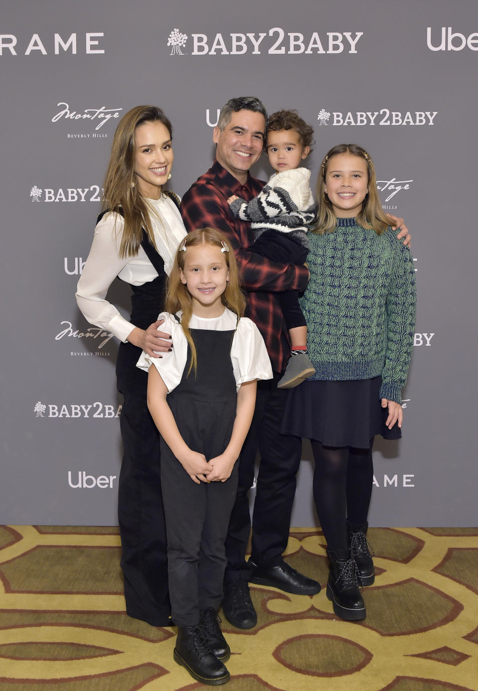 Jessica Alba con toda su familia en 2019 en Beverly Hills, California. (Foto de Stefanie Keenan/Getty Images for Baby2Baby)