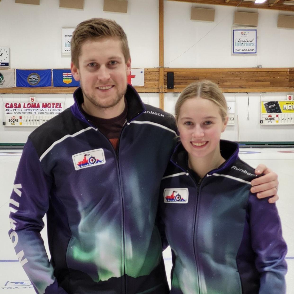 Whitehorse siblings Thomas Scoffin and Bayly Scoffin will take their respective curling teams to represent the Yukon at the 2024 Brier and the 2024 Scotties Tournament of Hearts.  (Caitrin Pilkington/CBC - image credit)