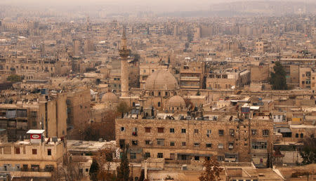 A general view shows the Old City of Aleppo as seen from Aleppo's historic citadel, Syria December 11, 2009. REUTERS/Khalil Ashawi