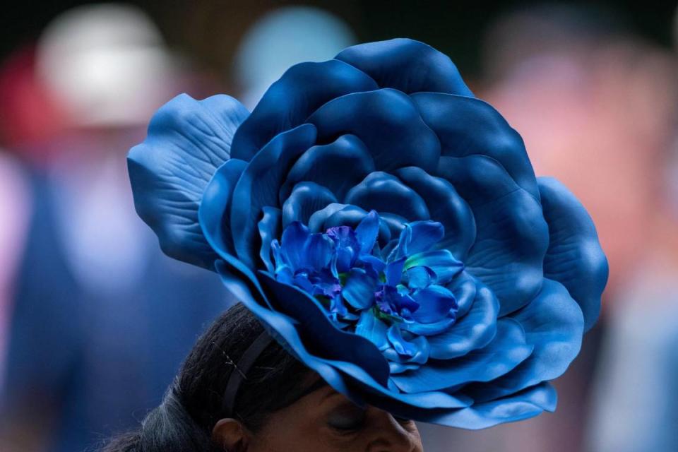 Hats at the 148th Kentucky Derby, Saturday, May 7, 2022 at Churchill Downs in Louisville. Lewis Gardner/LEWIS GARDNER PHOTO