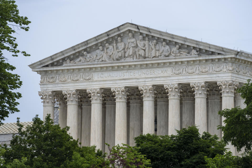 FILE - The U.S. Supreme Court is seen May 16, 2023, in Washington. (AP Photo/Alex Brandon, File)