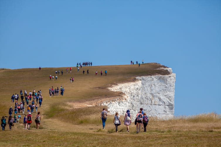 <span class="caption">The sunshine has been a boon for solar power generation.</span> <span class="attribution"><a class="link " href="https://www.shutterstock.com/image-photo/beachy-head-sussex-england-uk-june-1121545010?src=cYN2_AuPuUsngIcwwj4G8Q-1-0" rel="nofollow noopener" target="_blank" data-ylk="slk:www.shutterstock.com;elm:context_link;itc:0;sec:content-canvas">www.shutterstock.com</a></span>