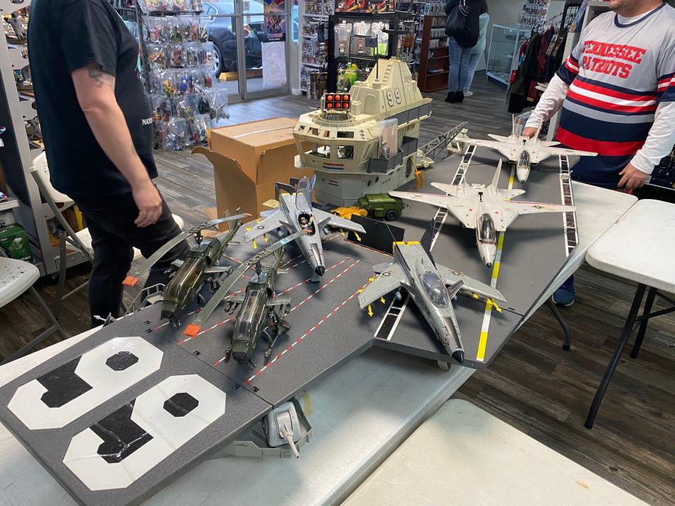 The G.I. Joe USS Flagg, produced in the mid-1980s, at New Wave Hobbies in Dickson.