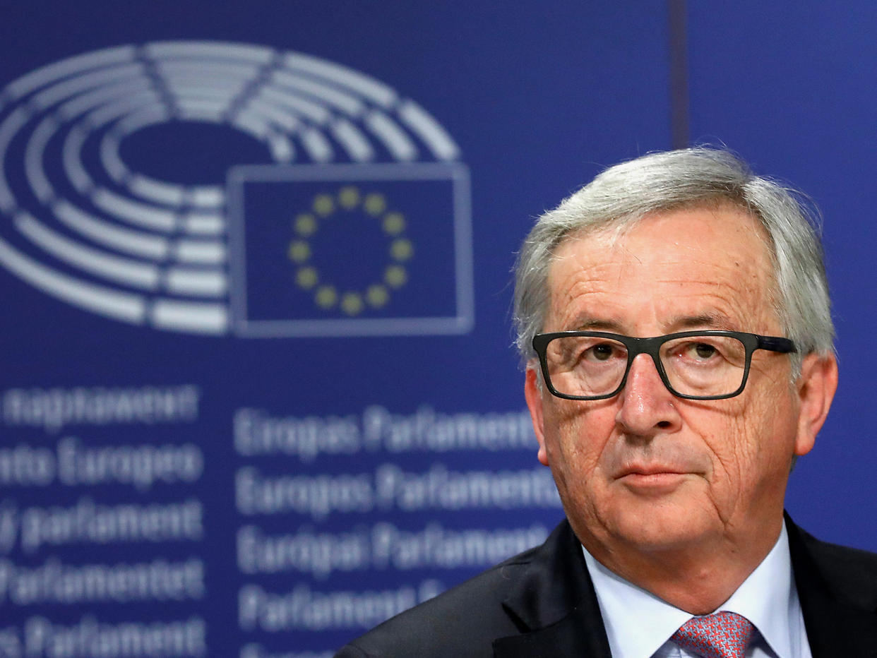 European Commission President Jean-Claude Juncker attends a news conference after the presentation a White Paper on the Future of Europe in Brussels, Belgium: Reuters