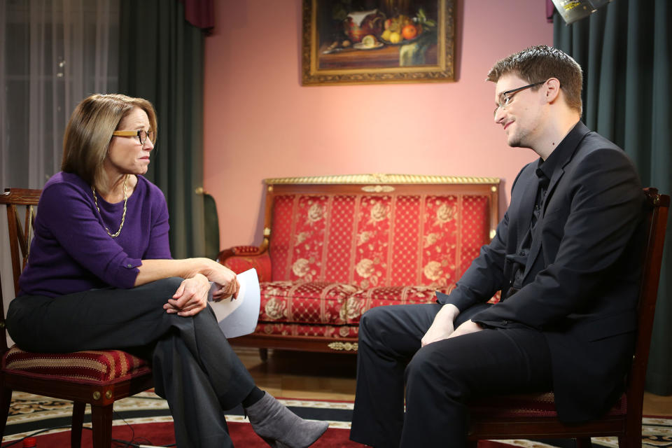 Katie Couric interviews Edward Snowden: A look behind the scenes