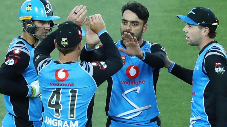 Rashid Khan in action in the Big Bash. (Photo by Robert Cianflone/Getty Images)