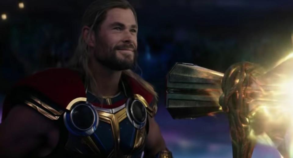 Chris Hemsworth como Thor em 