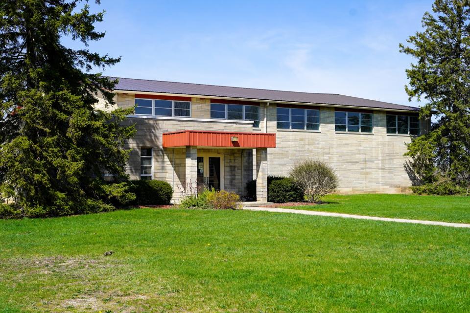 The indoor gymnasium building on Maurice Spear Campus where youth in the open unit are able to participate in athletics and recreation is pictured.