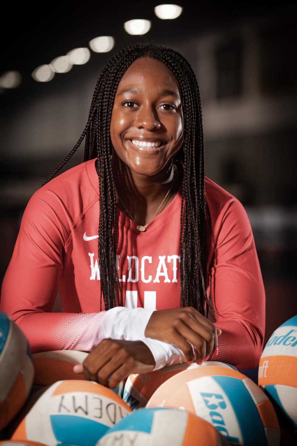 Leah Richmond, from Lawrence North High School, is photographed for the IndyStar 2023 High School Girls Volleyball Super Team on Tuesday, August 1, 2023, at The Academy Volleyball Club in Indianapolis.