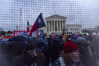 Anti-abortion activists march outside of the U.S. Supreme Court during the March for Life in Washington, Friday, Jan. 21, 2022. ( AP Photo/Jose Luis Magana)