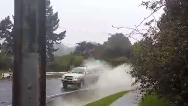 Surface flooding in Swanson.