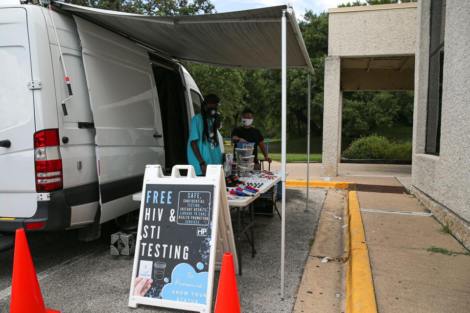 Austin Public Health sets up mobile HIV and STI testing sites to help people get screened.