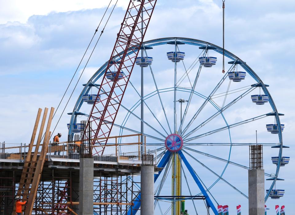 Construction of the new coliseum can be seen this week at the OKC Fairgrounds.