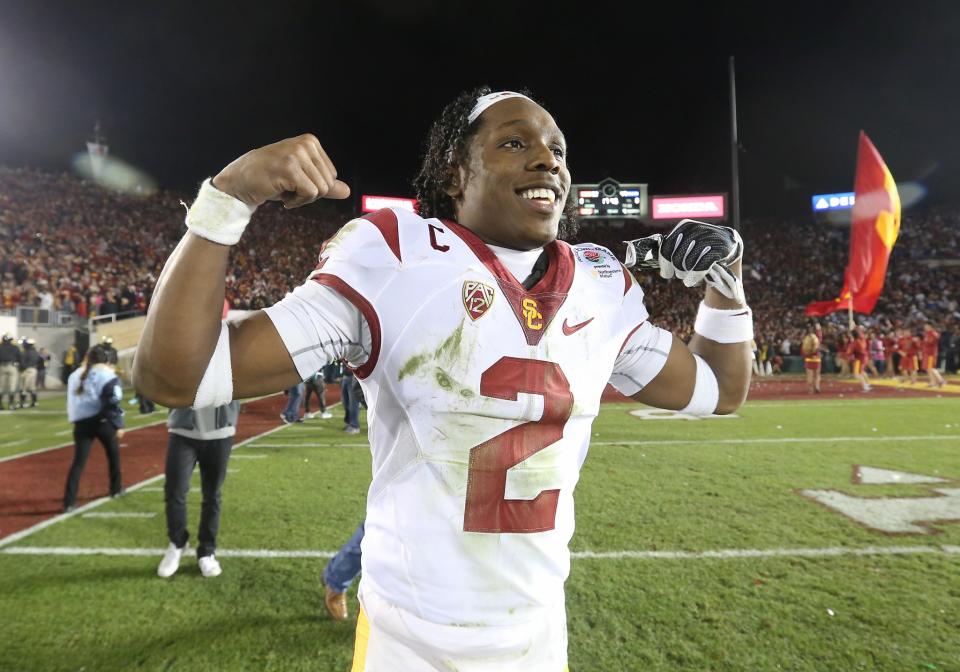 USC’s Adoree’ Jackson has elite returning ability and has improved as a corner. (AP)