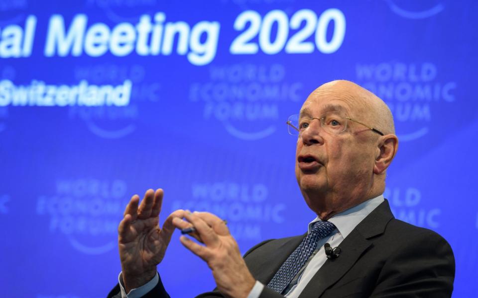 Klaus Schwab, founder and executive chairman of the World Economic Forum (WEF)  - AFP