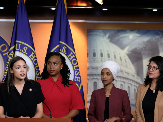 'The Squad' speaks out following US president's racist 'go home' tweet (Alex Wroblewski/Getty Images)