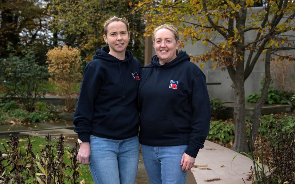 Vicky, pictured with her partner Sarah, says: ‘The RBLI hasn’t just given me somewhere to live, but a feeling of familiarity’ - Christopher Pledger
