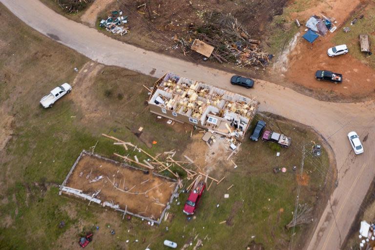 100 million people throughout the US were expected to be hit with severe weather on Thursday night and Friday. The National Weather Service observed at least one tornado in Mississippi on Thursday. A tweet sent on Thursday afternoon warned that “severe storms capable of producing several tornadoes (a few strong) and widespread damaging winds” will move through Louisiana and Mississippi towards lower Alabama and the Florida Panhandle this evening and overnight.CNN reports that the storm system will then fan out to the Ohio Valley and East Coast, hence affecting a particularly large number of people.According to the National Weather Service, damaging wind gusts and possible hail storms are also expected. The Gulf Coast has already been hit with severe weather this year, including a batch of tornadoes through Mississippi just last week, and a string of tornadoes in Alabama that killed 23 last month.