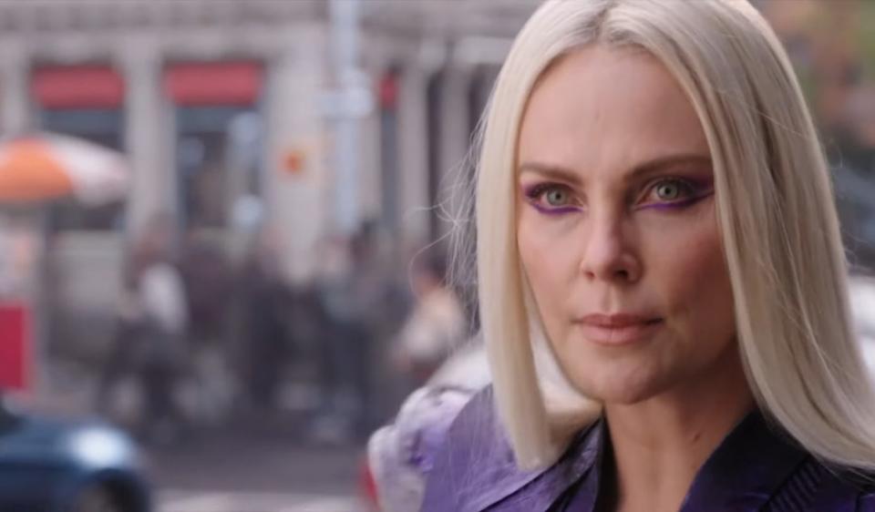 Charlize Theron debuts as Clea on the streets of New York in "Doctor Strange in the Multiverse of Madness"