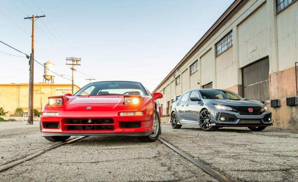 <p>The original NSX always looked bigger in photos than it really was. The Civic towers over the Acura by nearly a foot.</p>