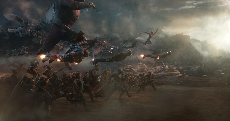 The Avengers gather together for a run in Endgame (Image by Marvel)