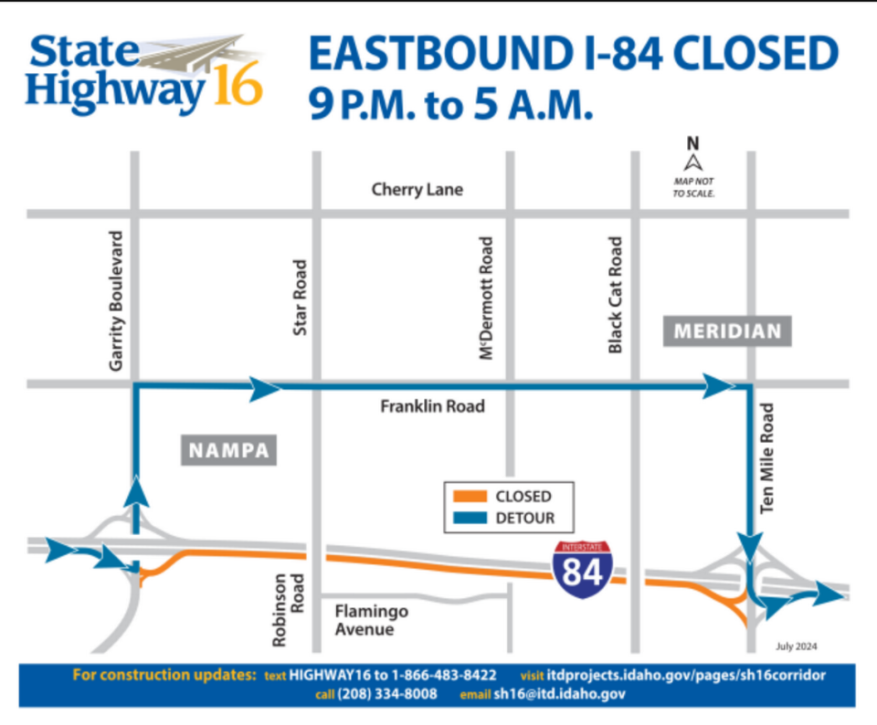 A part of Interstate 84 will be closed next week. Here’s how drivers can get around the eastbound closure.