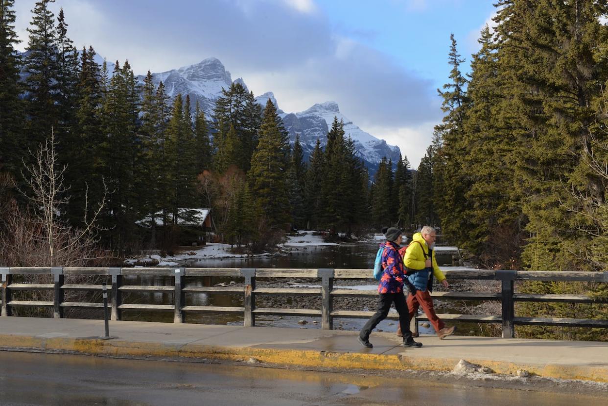 Canmore council has adopted the Area Redevelopment Plans and amendments to its Municipal Development Plan required for Three Sisters Mountain Village (TSMV) and Smith Creek projects to go ahead.  (Helen Pike/CBC - image credit)