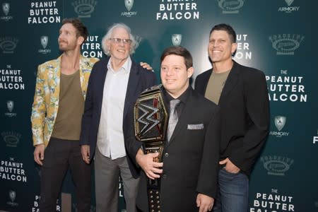 Red carpet arrivals for the screening of the film The Peanut Butter Falcon in Los Angeles