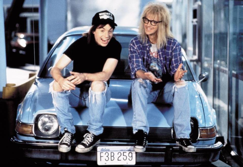 Mike Myers and Dana Carvey in Wayne’s World.