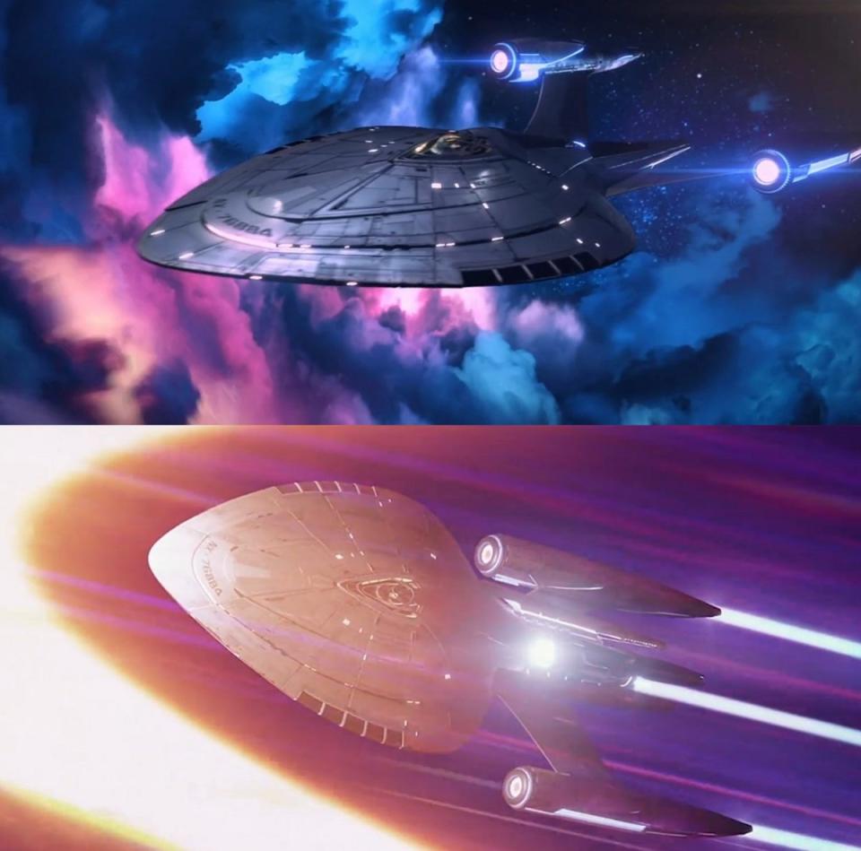 The Protostar, the main starship from the animated series Star Trek: Prodigy.