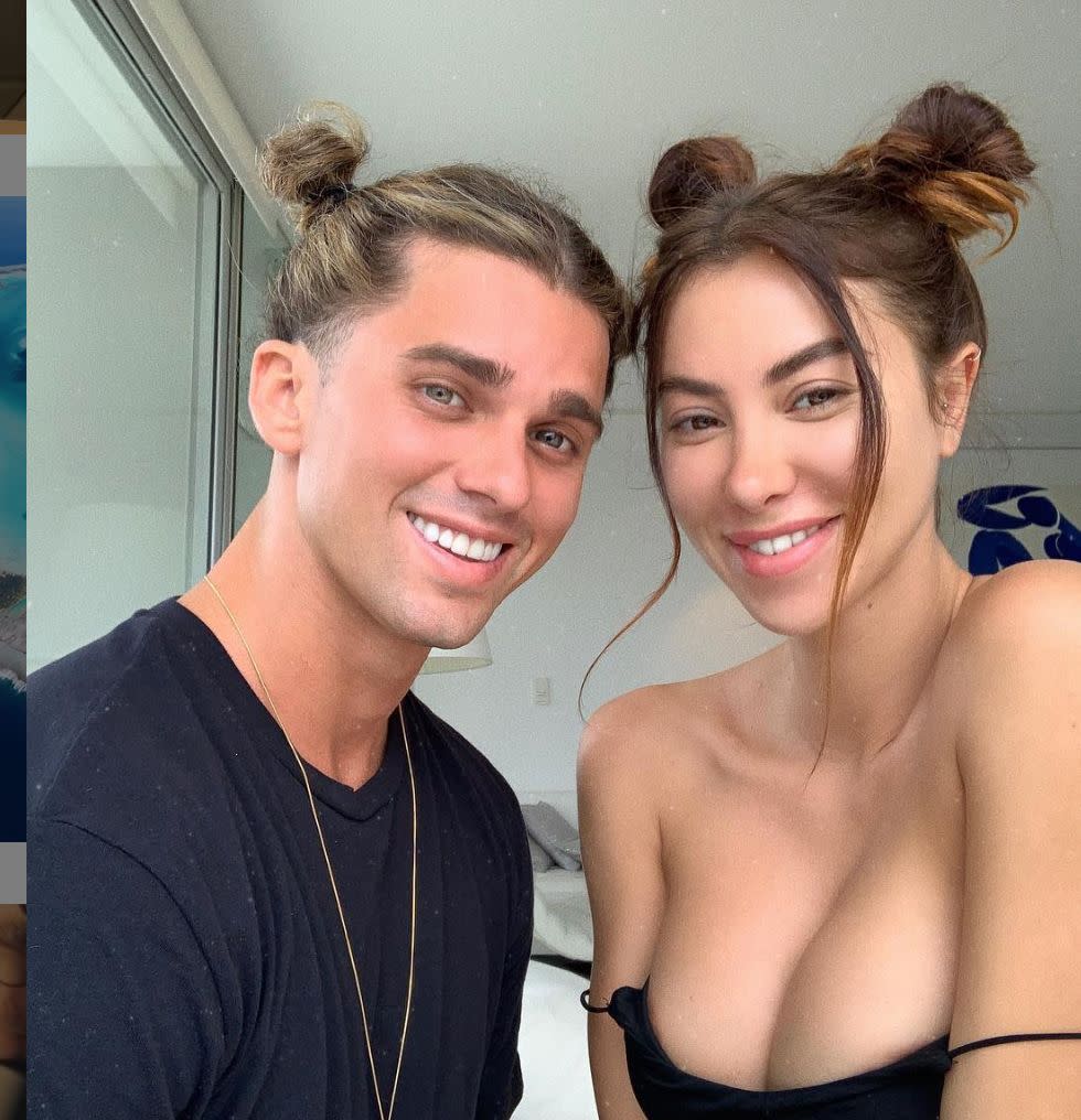 The couple debuted their relationship on Instagram, before turning it up a few notches. Photo: Instagram